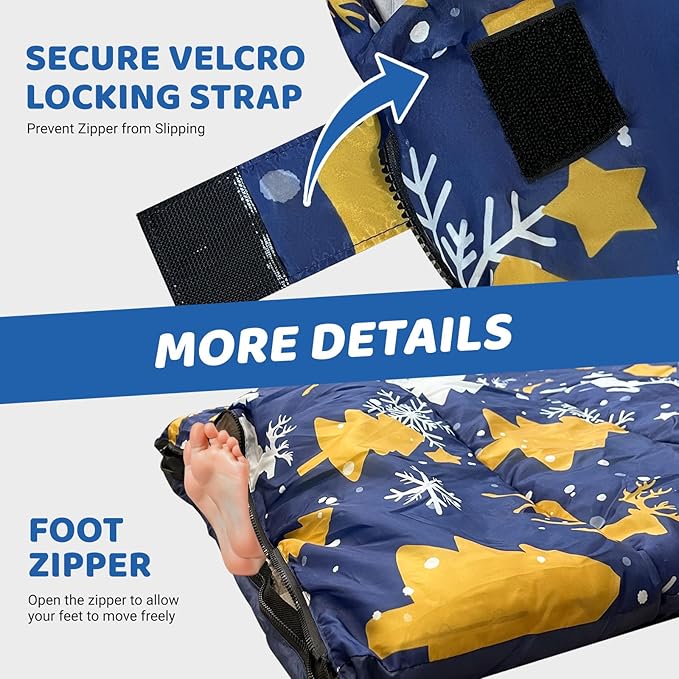 KINGROCK Sleeping Bags for Adults Backpacking Lightweight Waterproof- Cold Weather Sleeping Bag