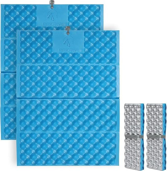REDCAMP Foam Hiking Seat Pad, Foldable Z Ultralight Sitting Pad for Camping Backpacking Stadium Outdoor, Green/Blue/Khaki/Yellow/Black