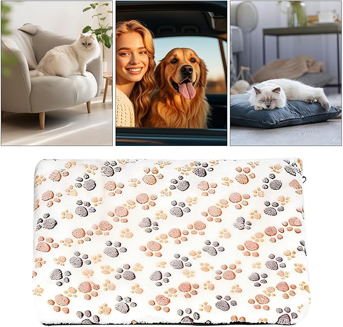 Self Warming Cat Bed,Insulated Winter Non-Slip Blanket,Self Heating Pad for Cats Dogs | for Puppy Sleeping Indoor Outdoor Living Room Bedroom Balcony Couch Kennel Cold Weather