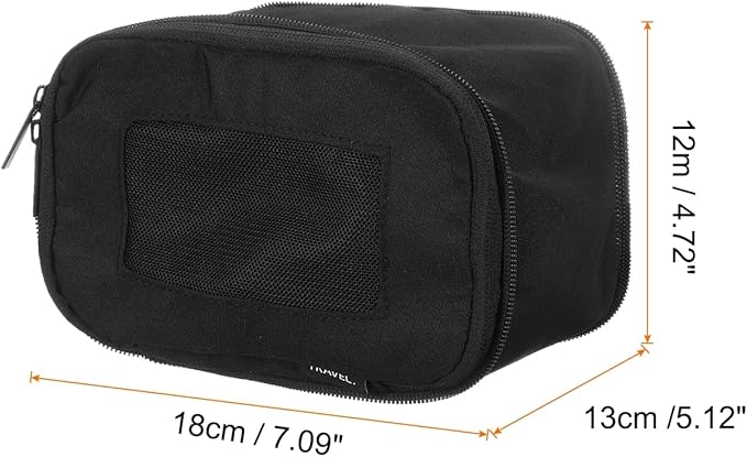 HARFINGTON Compression Packing Cube for Suitcases 18x12x13cm Lightweight Luggage Organizers Bag Travel Essentials Compression Bags for Carry on Suitcases, Black