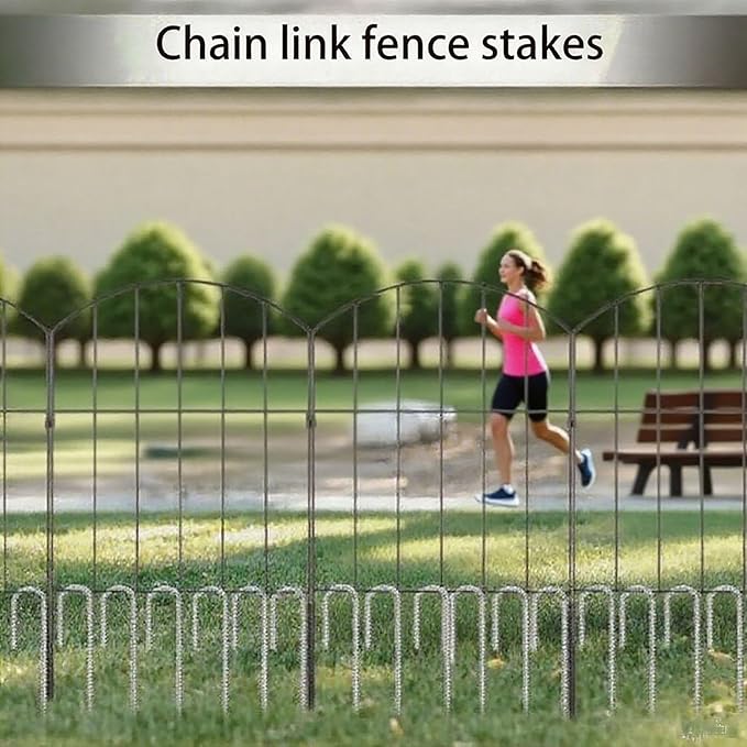 12-Inch Heavy Duty Ground Stakes, Metal J-Shape Anchors, 5/16-Inch Diameter, 4-Pack, Black (J-Shape-Black, J-12 * 5/16"-10PACK)