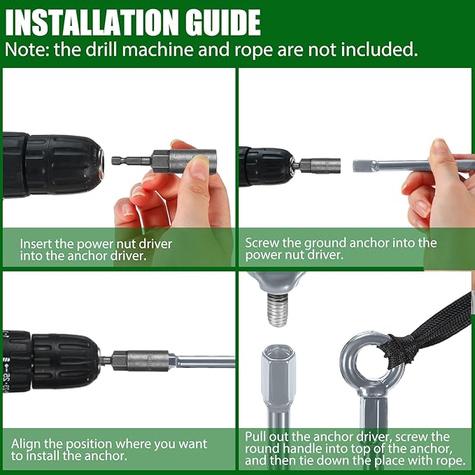 Gisafai 6 Pcs 30 Inch Long Ground Anchors Spiral Blade Earth Shed Anchor Kit Heavy Duty Tent Trampoline Hook 12 mm Thick Metal Swing Set Wind Stake for Mobile Home Canopies (Silver)