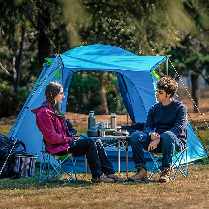 KAZOO 2／4 Person Camping Tent Outdoor Waterproof Family Large Tents 2/4 People Easy Setup Tent with Porch Double Layer | Outdoor, Waterproof, Family, Large, Tents, Easy Setup