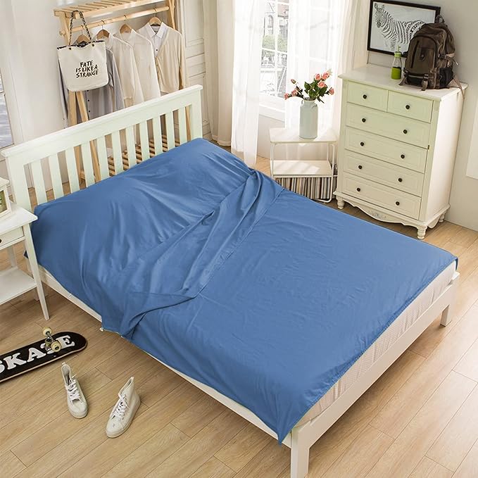Travel and Camping Sheets Sleeping Bag Liner,Lightweight Travel Sheets for Hotel Portable Hotel Sleeping Bag Sack for Adults,Premium Soft Hotel Sleep Sheet for Traveling Hostels Picnic