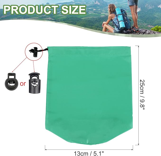 PATIKIL Stuff Sack, Waterproof Outdoor Storage Sack Portable Drawstring Dust Flap Bags Lightweight Sleeping Bag for Camping Hiking Travel