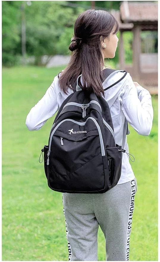 Geboldil Men's and women's lightweight foldable hiking travel backpack waterproof camping backpack fuchsia