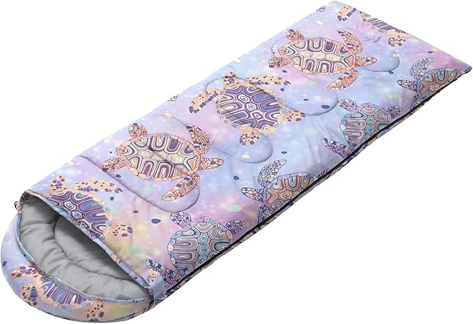 Sleeping Bags for Adults and Kids Camping Sleeping Bags for Girls and Boys Lightweight Waterproof Cold/Warm 3-Season Outdoor Travel with Compression Bags