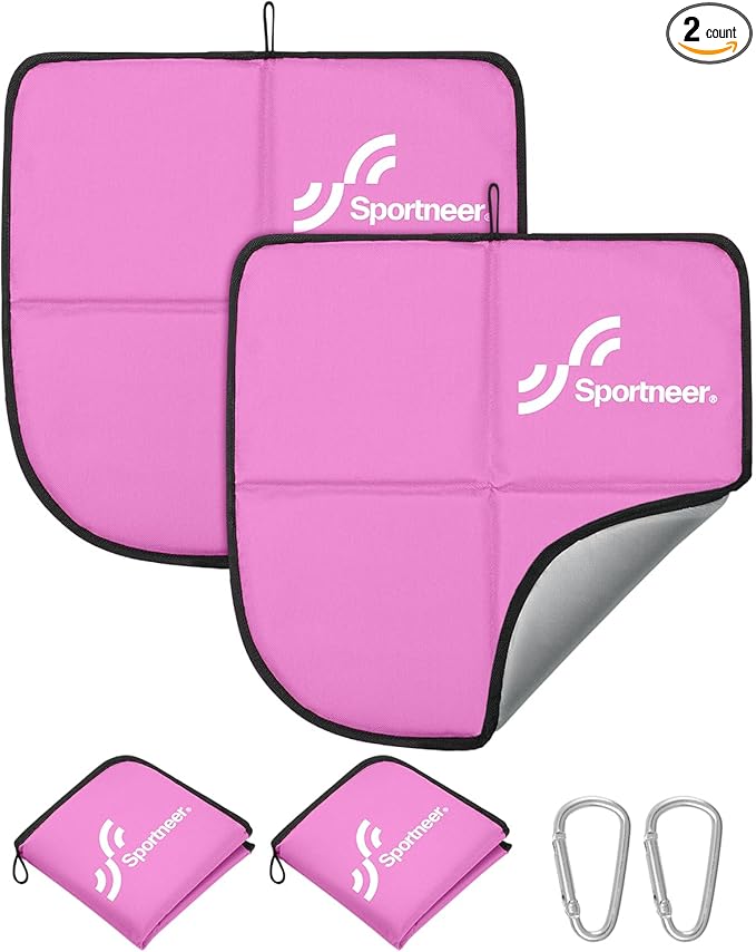 Sportneer Sitting Pad: Lightweight Waterproof Folding Seat Pad for Backpacking, 15.75'' x 15.75'' Portable Camping Seat Mat for Hiking, Picnics Beach & Outdoor Use, 0.13lbs