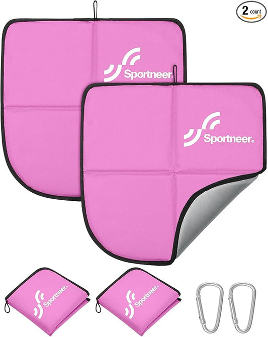Sportneer Sitting Pad: Lightweight Waterproof Folding Seat Pad for Backpacking, 15.75'' x 15.75'' Portable Camping Seat Mat for Hiking, Picnics Beach & Outdoor Use, 0.13lbs