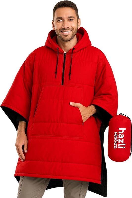 hazli Warm Camping Blanket - Stadium Blanket, Wearable Sleeping Bag Adult, Stadium Sack, Stadium Blankets for Cold Weather, Outdoor Sports Mom Essentials, Stadium Sak, Outdoor Blanket for Sports