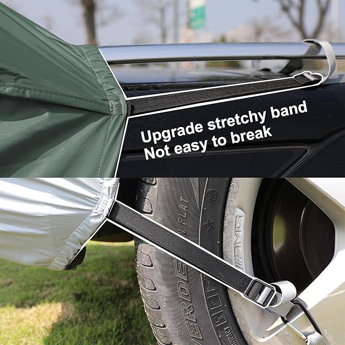 SUV Tent Car Awning, UPF 50++ with Portable Waterproof Storage Bag, Tear-Resistant, Large Space, Good Vision, Smooth Ventilation, Suitable for Outdoor Beach Camping Auto Canopy Shade…