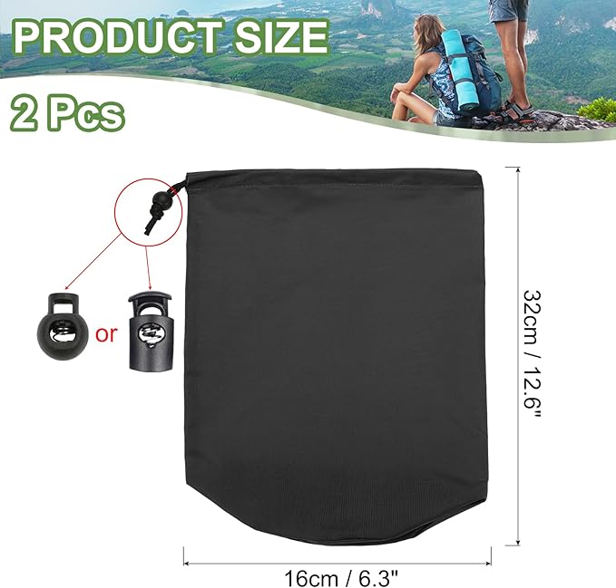 PATIKIL Stuff Sack, Waterproof Outdoor Storage Sack Portable Drawstring Dust Flap Bag Lightweight Sleeping Bag for Camping Hiking Travel