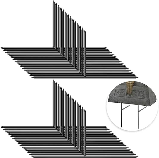 28PCS Metal Halloween Tombstone Stakes 6.5"X3" T Shaped Tombstone Stakes, Foam Graveyard Stakes, Tombstone Metal Stakes, T Shape Metal Stakes for Halloween Tombstone Yard Lawn Outdoor Decorations