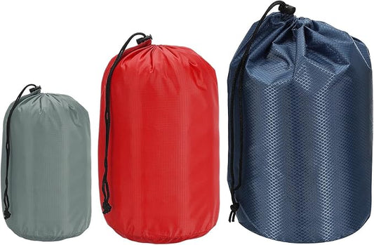 PATIKIL Stuff Sack, Waterproof Outdoor Storage Sack Portable Drawstring Dust Flap Bag for Hiking Backpacking
