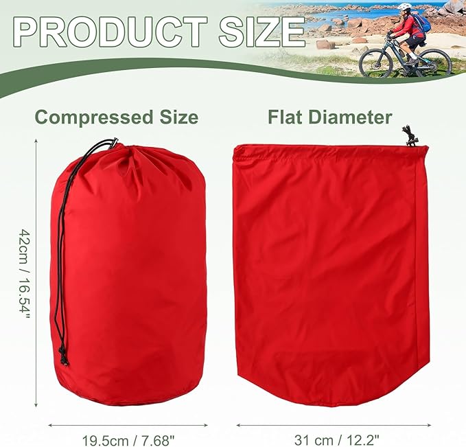 Stuff Sack, Sleeping Bag Storage Sack, Waterproof Outdoor Storage Ultralight Portable Drawstring Storage Bag