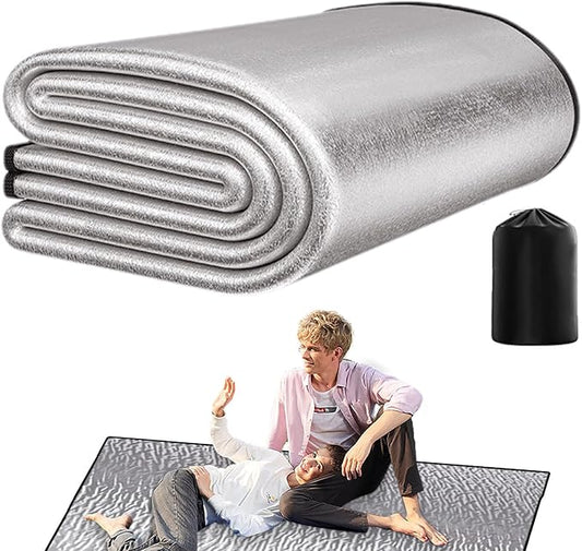 Camping Pads for Sleeping - Outdoor Sleeping Mat with Waterproof and Aluminum Foil Layer | Foldable Travel Pad for Camping, Hiking or Backpacking, Lightweight Design, Easy to Carry and Store