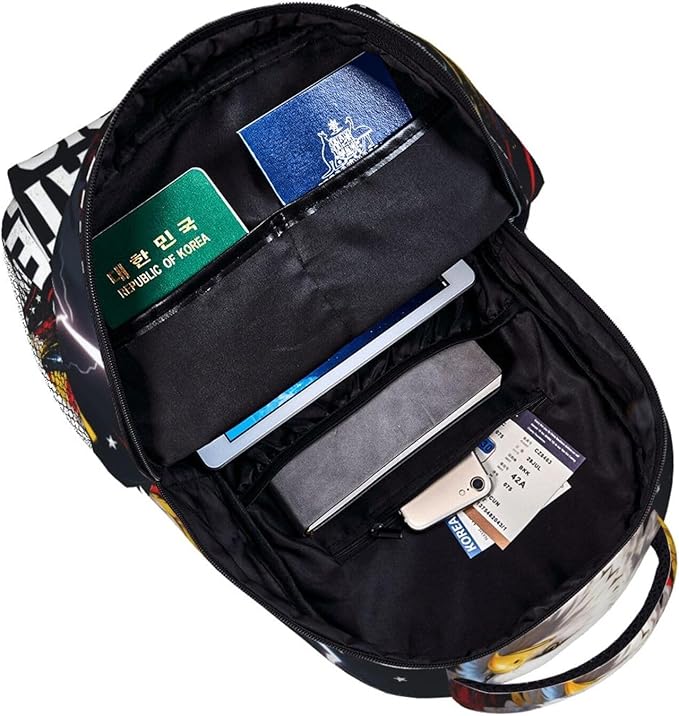 Lightweight Rucksacks for Climbing Outdoors Walking Cycling, Large Capacity Anti-Theft Multipurpose Carry On Bag, 250th Anniversary 1776-2026 Patriotic Eagle Art Camping Outdoor Backpack