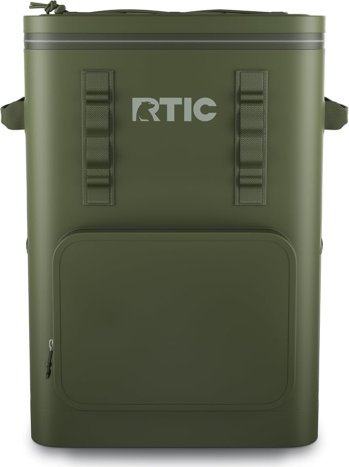 RTIC 48 Can Ultra-Tough Backpack Cooler, Insulated, Waterproof, Leak Proof, Portable Floating Bag for Beverage, Drink, Lunch, Outdoor, Beach, Car, Camping, Picnic, Fishing, Boat