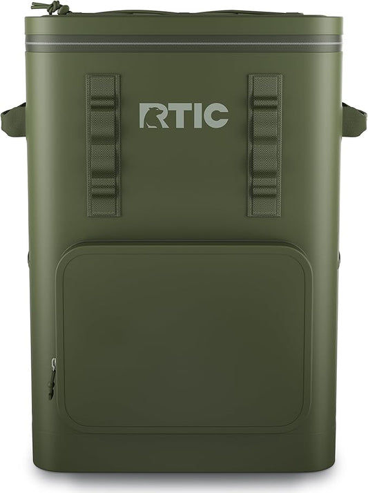 RTIC 48 Can Ultra-Tough Backpack Cooler, Insulated, Waterproof, Leak Proof, Portable Floating Bag for Beverage, Drink, Lunch, Outdoor, Beach, Car, Camping, Picnic, Fishing, Boat