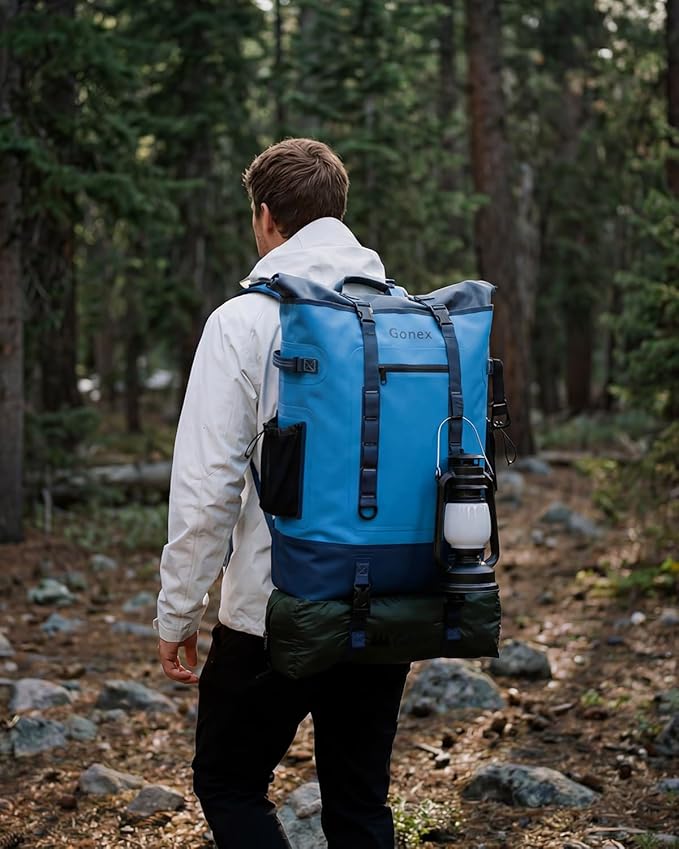 Gonex Cooler Backpack, 40 Can Insulated Soft Backpack Cooler Bag for Men Women, Waterproof Nylon TPU Cooler Backpack for Beach, Picnic, Lunch and Camping