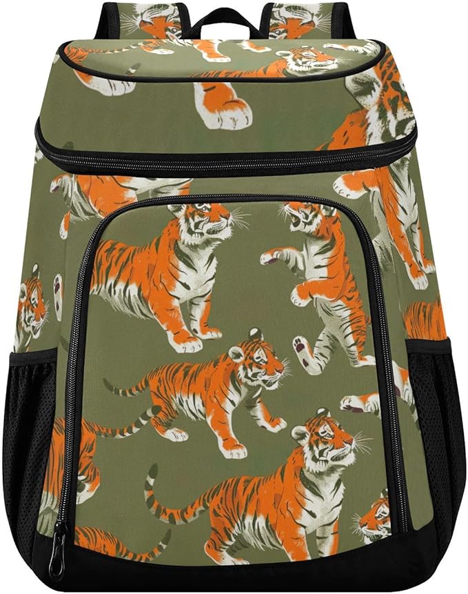 YETTASBIN Leakproof 36 Cans Cooler Backpack for Men Women - Tiger Insulated Backpack Cooler Large Capacity Waterproof Lunch Bag for Hiking, Camping, Beach, Fishing, Work