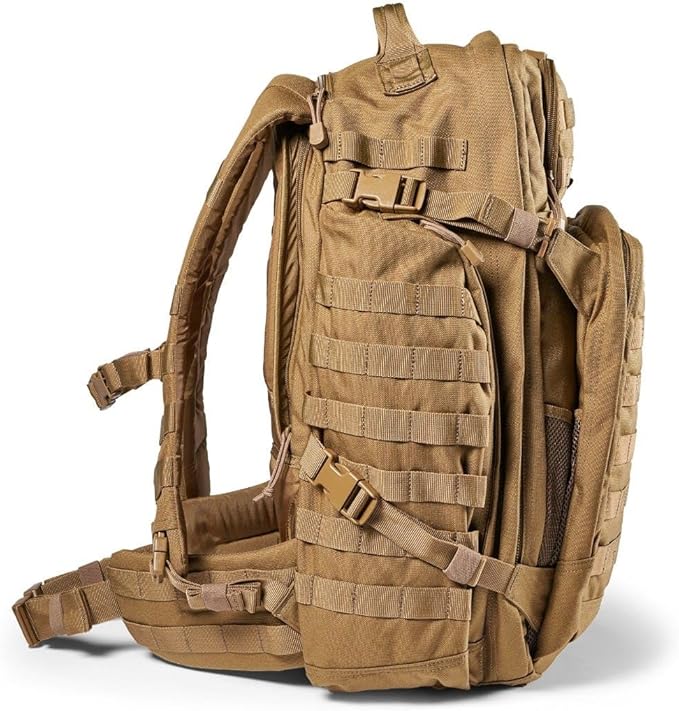 5.11 Tactical Backpack, RUSH 72 2.0 Military Survival Molle Back Pack with Laptop Compartment, Large, 55L, Style 56565ABR