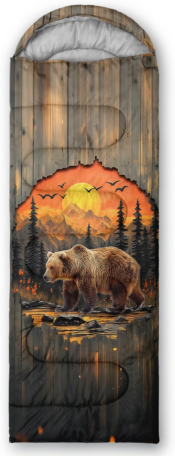 AILONEN Girls Pink Camping Sleeping Bags,Lightweight & Waterproof,3 Season Warm & Cool Weather,Cute Bow Duck Print Sleeping Bags for Kids,Girls,Adults Travelling,Outdoors