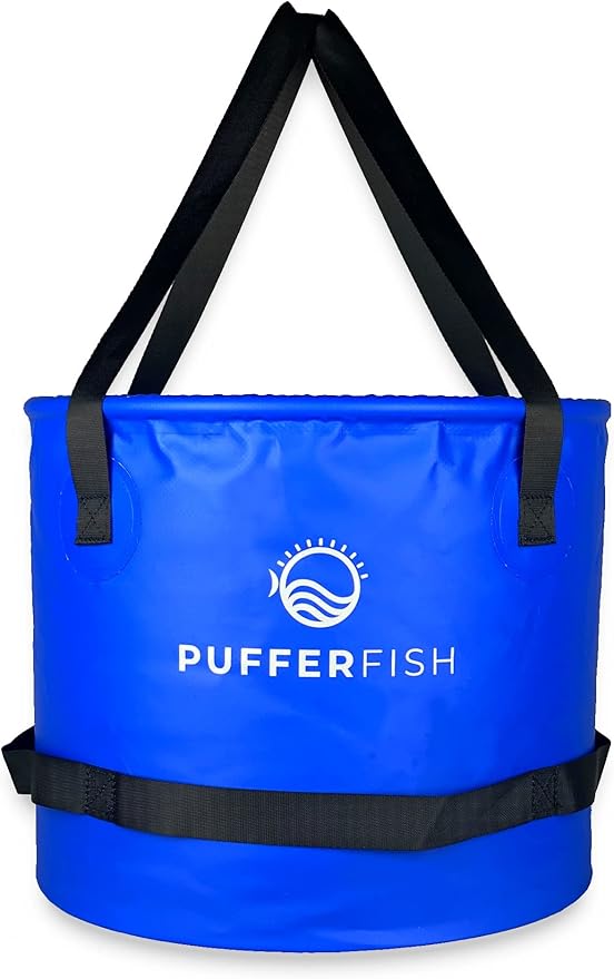 PUFFERFISH Better Bucket - Foldable Water Bucket for Sand Castles - Made from Recycled Plastic - Build Sand Castles with Ease