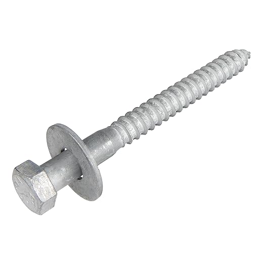 1/2 x 5 (25 Pack) Lag Screw Kit, 25 Screws and 25 washers, Hot Dip Galvanized, Meets ASME B18.2.1 Industrial/Commercial Grade by Makers Bolt