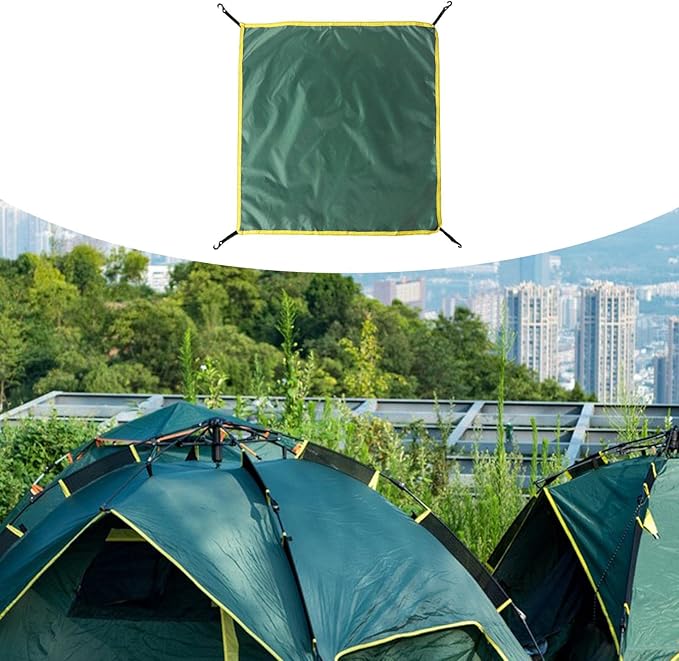 misppro Rainfly Accessory Waterproof Tent Cover Fits 3-4 Person Instant Tent, 3.6ftx3.6ft Portable Rainproof Tarp for Outdoor Camping