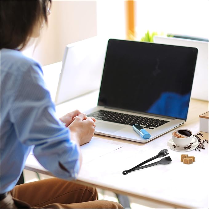 MSY BIGSUNNY Small Serving Tongs - 6 Inches Premium Stainless Steel Appetizer Tongs, Set of 4 (Black, 6")