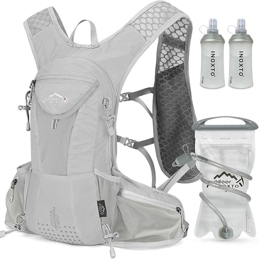 IX INOXTO Hydration Pack Backpack, Lightweight Water Backpack with 2L Hydration Bladder Daypack for Men Women,Running Hydration Vest for Trail Running Hiking Cycling Race Climbing