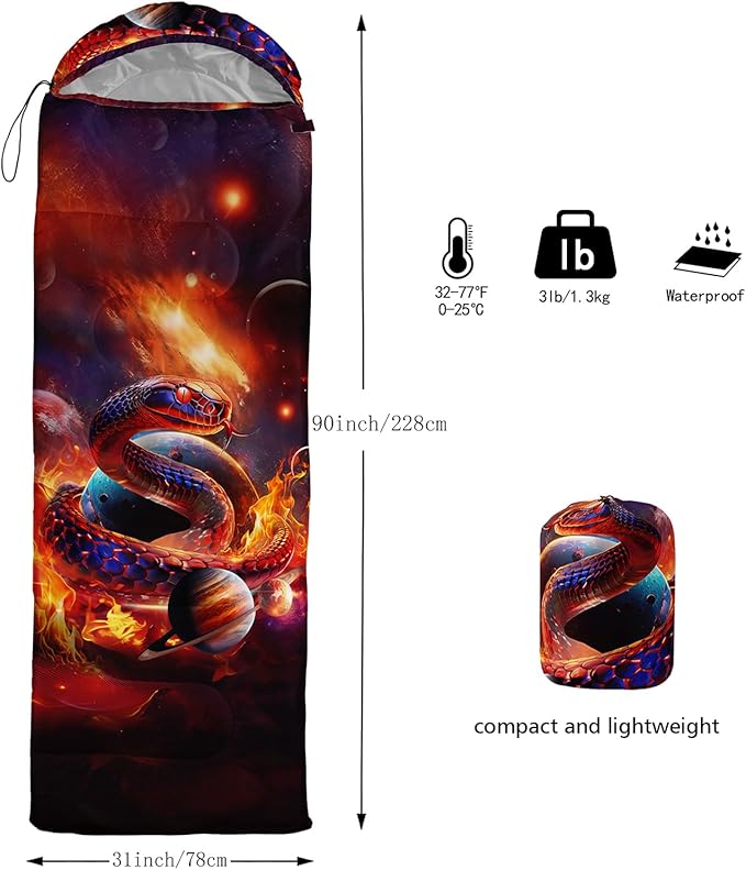 AILONEN Girls Pink Camping Sleeping Bags,Lightweight & Waterproof,3 Season Warm & Cool Weather,Cute Bow Duck Print Sleeping Bags for Kids,Girls,Adults Travelling,Outdoors