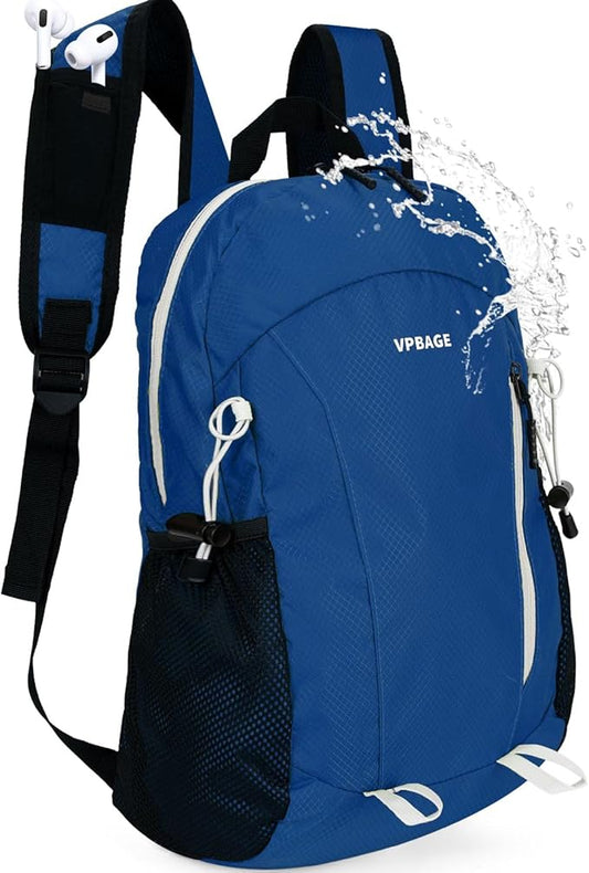 15L Water-resistant Hiking Daypack, Small Backpack Travel Outdoor, Lightweight Day Pack with Tool Loops
