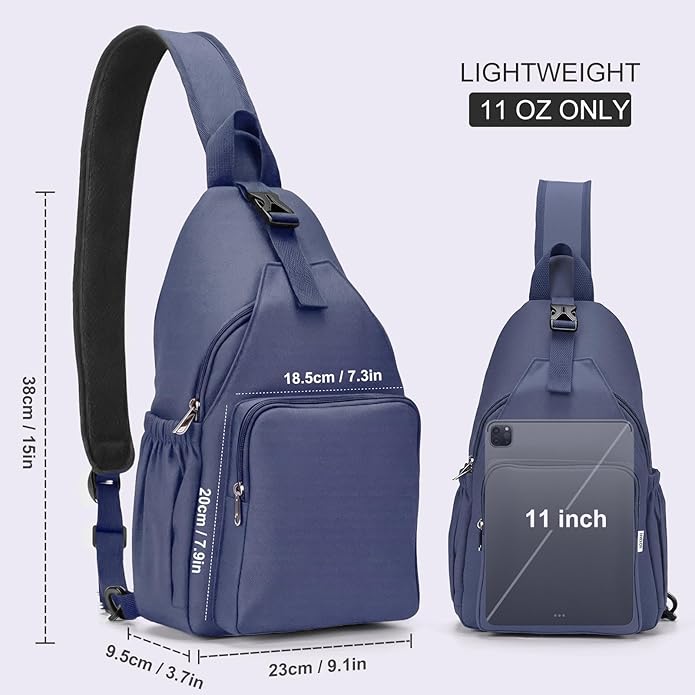 AOTIAN Anti-Theft Sling Backpack - Lightweight Water-Resistant Chest Daypack for Travel, Hiking & Outdoor