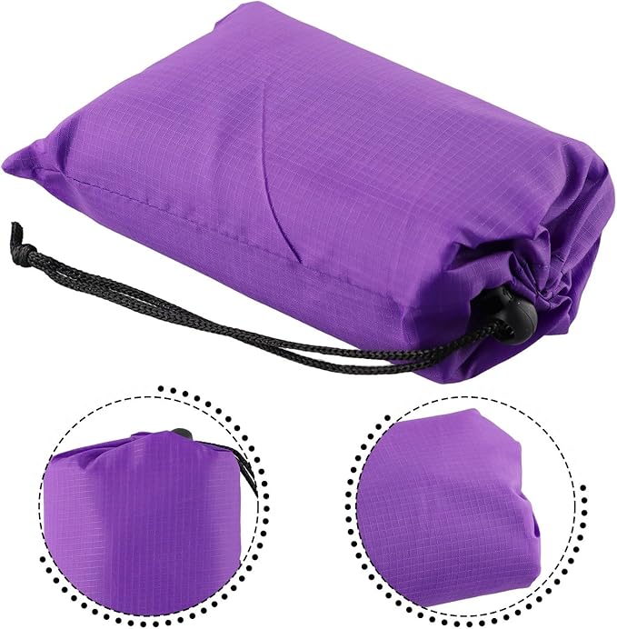 Outside Camping Rain Tarp, Waterproof Portable Tarp Shelter Rain Tarp Sun Shade Shelter for Outdoor Adventures(Purple 140x200CM)