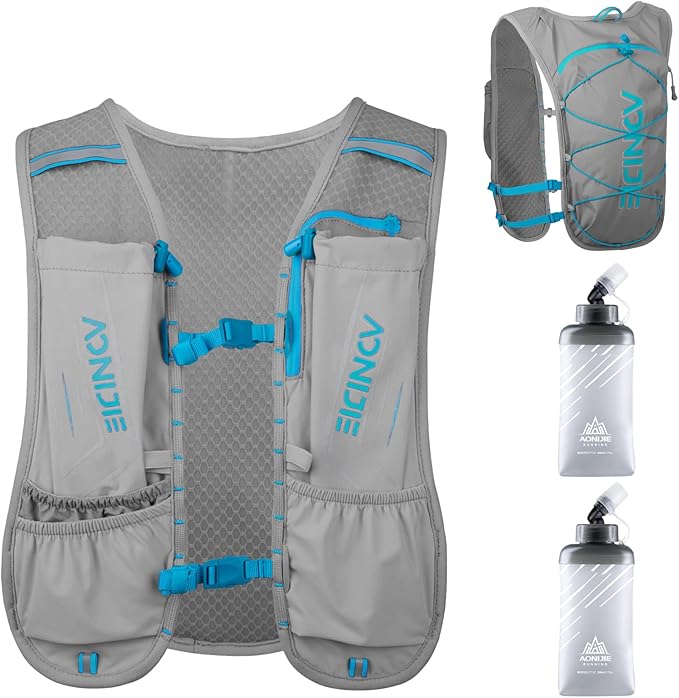 Azarxis Hydration Running Vest Backpack Pack 5L 5.5L for Women and Men Jogging Trail Race Marathon Cycling Hiking