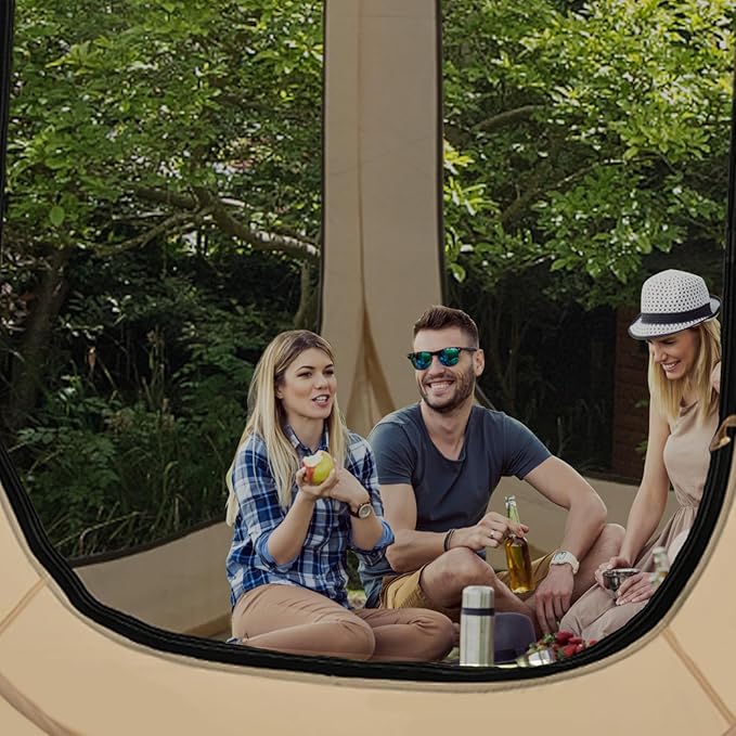 LILYPELLE Screen House Tent Pop-Up, Portable Screen Room Canopy Instant Screen Tent Outdoor Camping Tent with Carry Bag for Patio, Backyard, Deck & Outdoor Activities