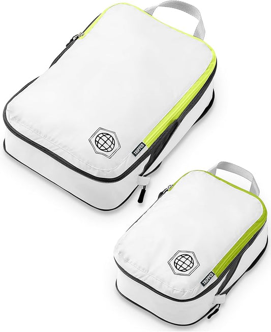 Compression Packing Cubes Set for Carryon Suitcases- Lightweight, Durable Clothes Organizer