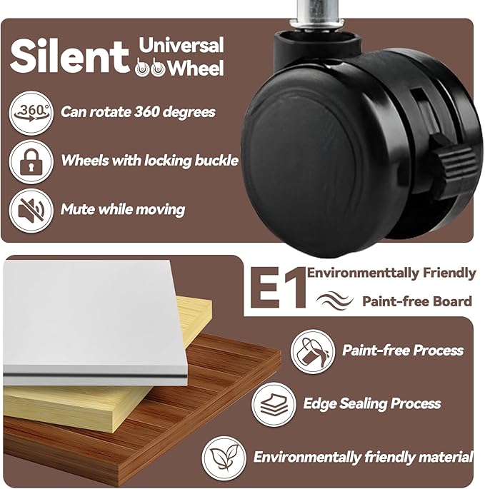 Modular Conference Room Table, Folding Seminar Desk with Wheels, Large Mobile Office Meeting Table for Classroom Training, Flip-Top Stackable Conference Tables,8 Packs Maple Color