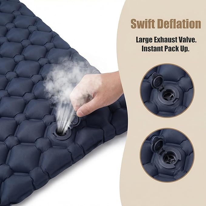 Ultralight Inflatable Sleeping Pad for Camping & Backpacking – Comfortable Camping Mat, Compact Sleep Pad for Outdoor Adventures