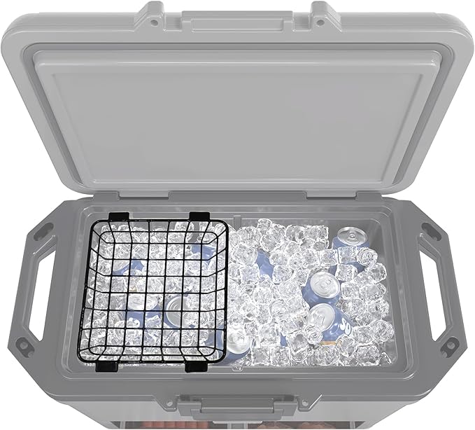 Cooler Basket,Cooler Basket for Ninja FrostVault 50qt Hard Cooler & 45qt/65qt Wheeled Coolers,Stainless Steel Storage Dry-Goods Baskets, Coolers Accessories - Keep Food Dry & Organized.