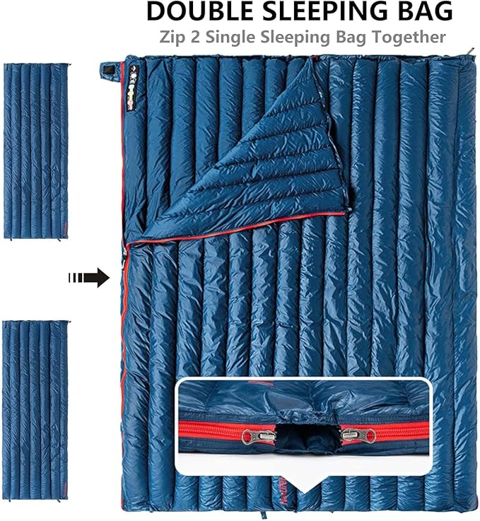 Naturehike Down Sleeping Bag 650 Fill Power Lightweight Compact for Backpacking Camping Hiking Traveling with Compression Sack