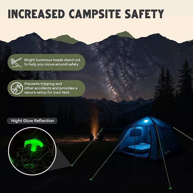 CloudCamp Inflatable Tents for Camping- 6 People Waterproof Oxford Fabric(210D), Quick Setup Air Tent with Manual & Battery Pump, UV Protection, 4-Season Inflatable Tent
