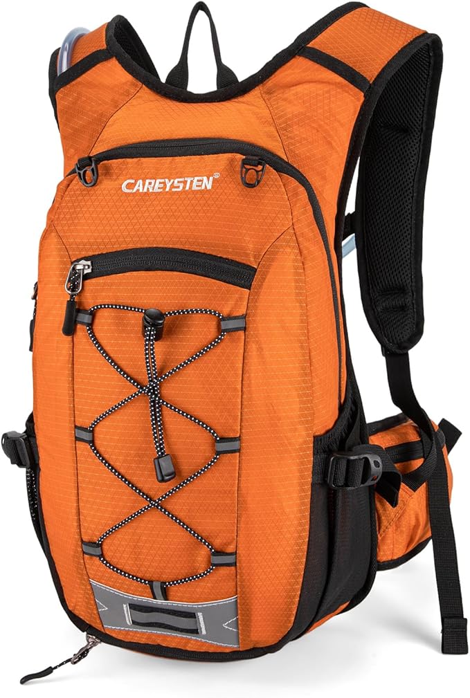 Hydration Backpack Cycling Backpack Women Running Backpack Water Backpack for Hiking Biking Backpack for Men Equipped with 2L Water Bag