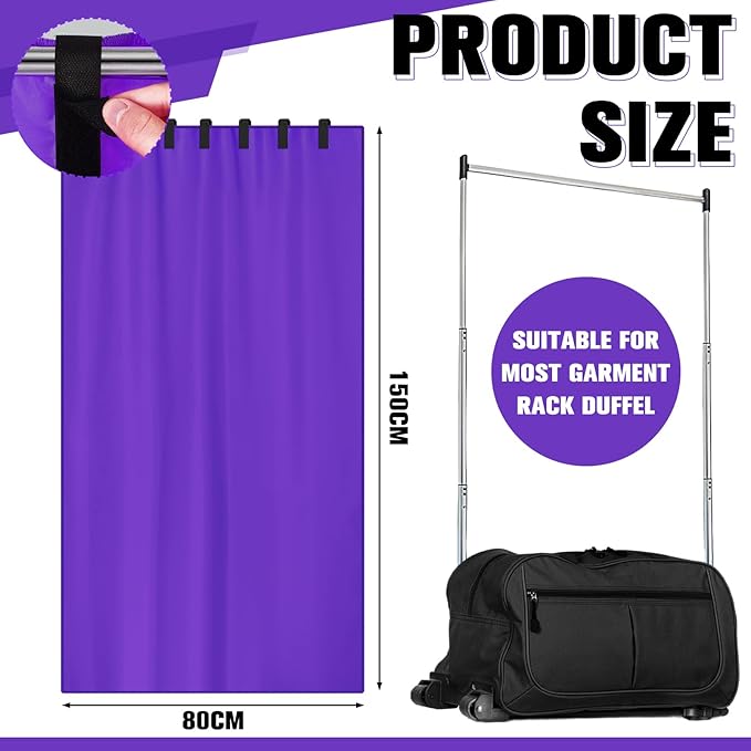 Privacy Curtain for Dance Bag Suitcase Portable Changing Room Privacy Curtain Without Rack Partition Screens for Dancer Backstage Accessories, Camping, Window Shades