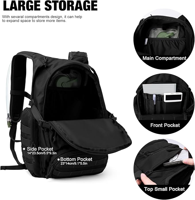 Mardingtop 25L Tactical Backpacks Molle Hiking daypacks for Camping Hiking Military Traveling Motorcycle