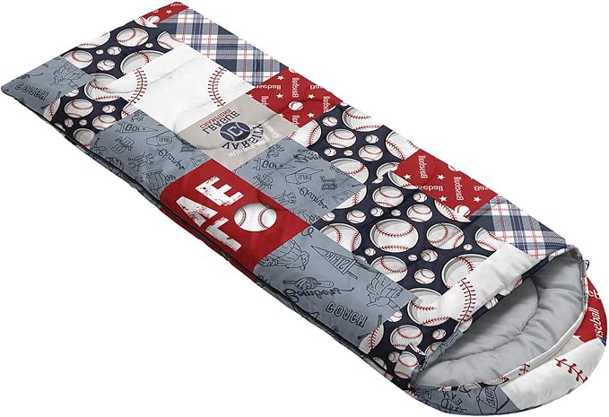 Kids Sleeping Bag for Boys Girls,Bohemian Cowboy Print-Lightweight Warm Portable Outdoor Indoor-Waterproof Cold Weather Resistant Sleeping Bag for Camping Hiking