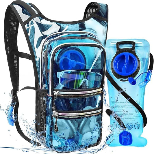 Hydration Backpack Pack, Water Backpack 20L Capacities Included 2L Hydration Bladder, Festival Essential - Rave Hydration Pack Hydropack Hydro for Hiking, Festival Gear