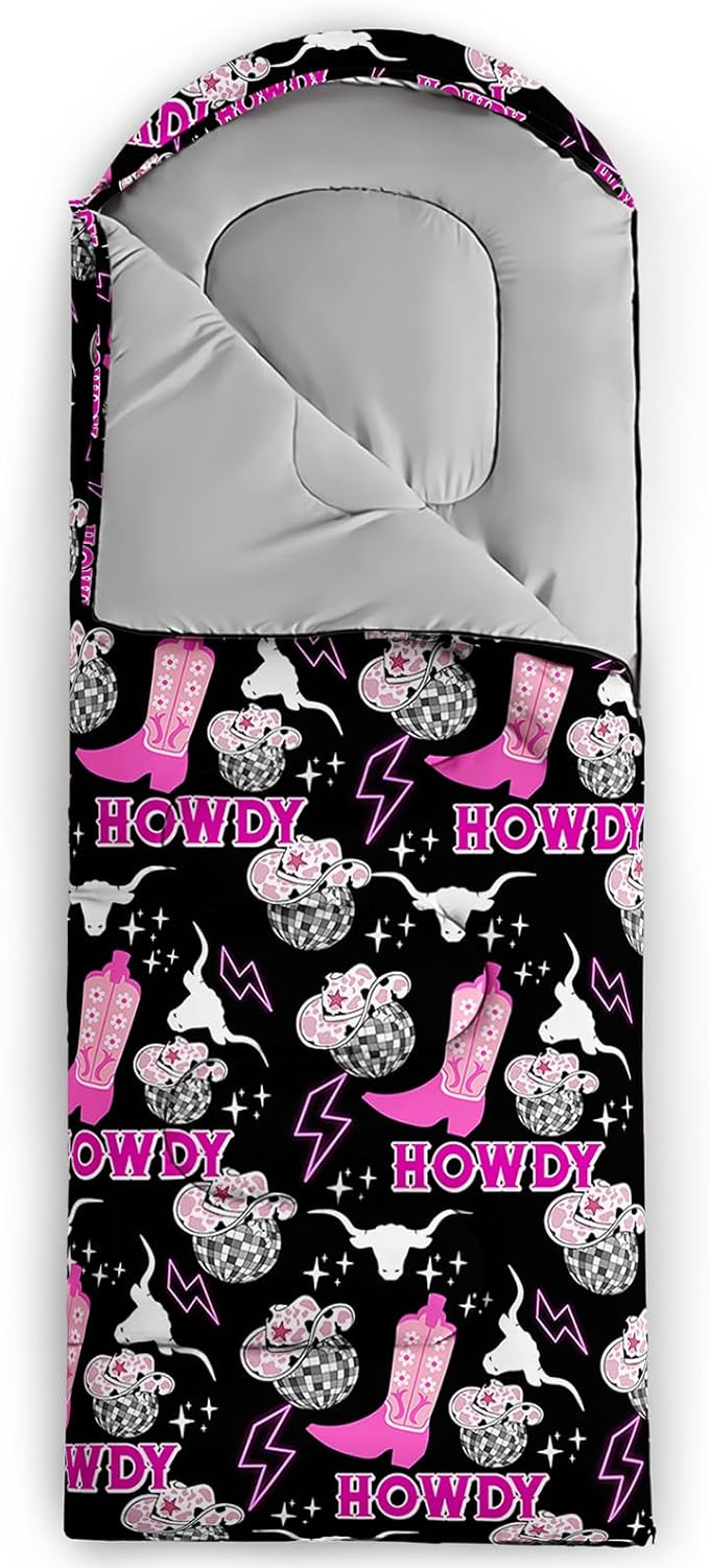 QOOMO Camping Sleeping Bags,3 Season Warm & Cool Weather,Lightweight,Waterproof Sleeping Bags for Adults & Kids,Traveling,and Outdoors,Camping Gear Equipment